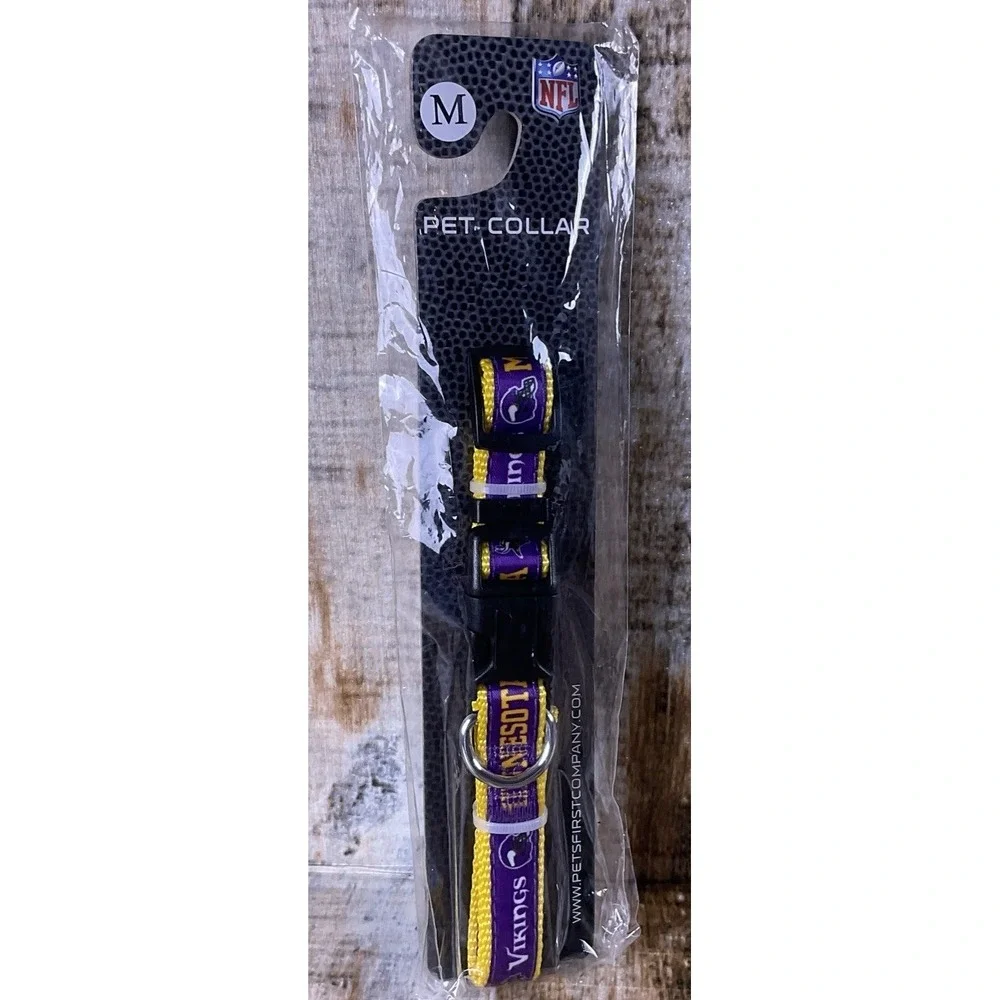 NFL Minnesota Vikings Pet Collar Size Medium *NEW*